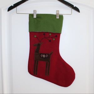 Christmas reindeer stocking